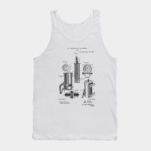 pump Vintage Patent Hand Drawing Tank Top